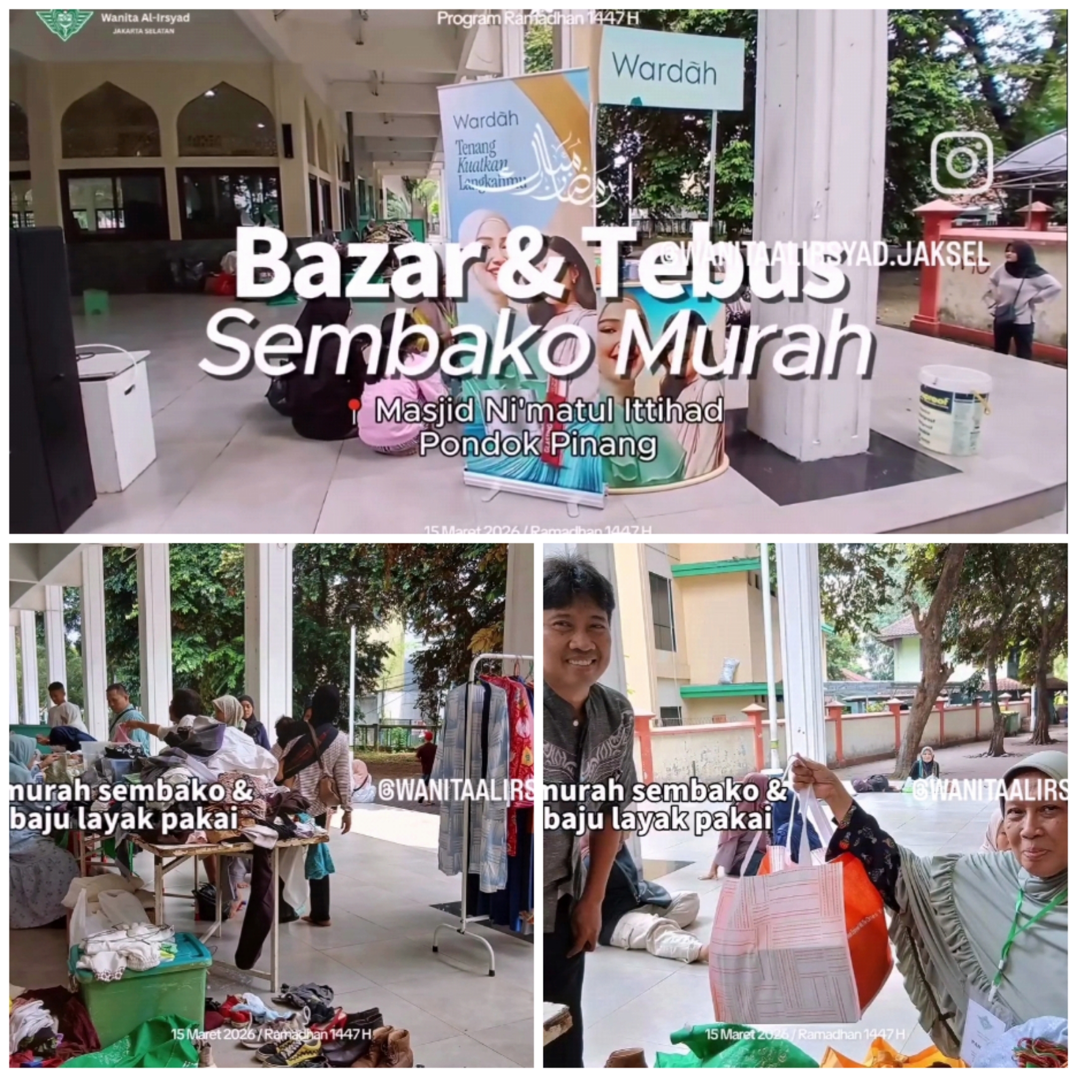 Bazar dan Tebus Sembako Murah PCW Al-irsyad Jakarta Selatan